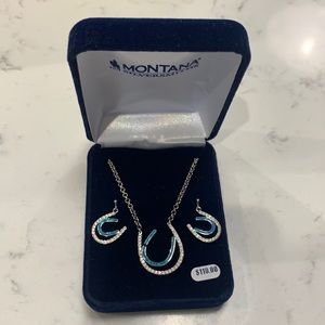 Montana Silversmiths - Horseshoe Necklace and Earrings